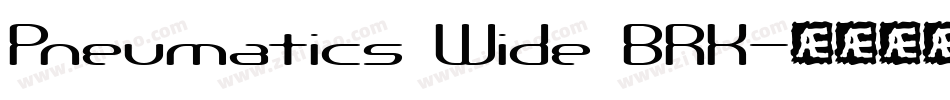 Pneumatics Wide BRK字体转换